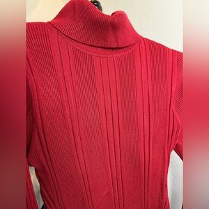 WHBM red turtleneck sweater